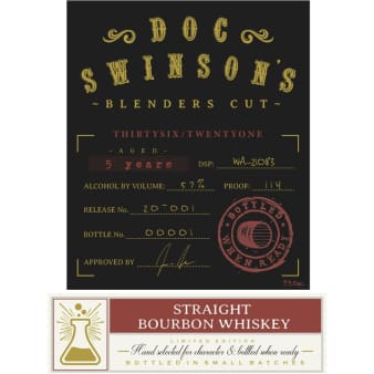 image of Doc Swinson's Blender's Cut Straight Bourbon - 750 ml