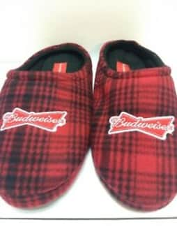 image of Budweiser Flannel Slippers