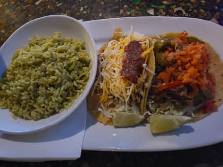 image of Two Soft Tacos & Side Plate