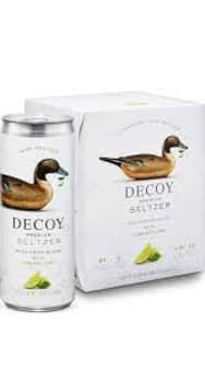 image of Decoy Premium Wine Seltzer Sauvignon Blanc, 4 pack cans