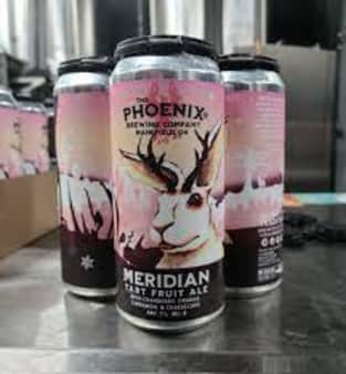 image of The Phoenix Brewing Co Meridian Tart Cranberry, Orange, Cinnamon, Cheesecake, 4 pack cans