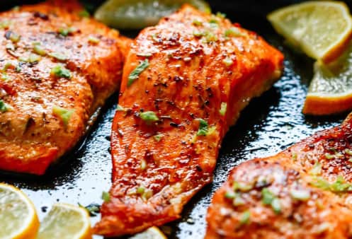 SALMON GARLIC PEPPER