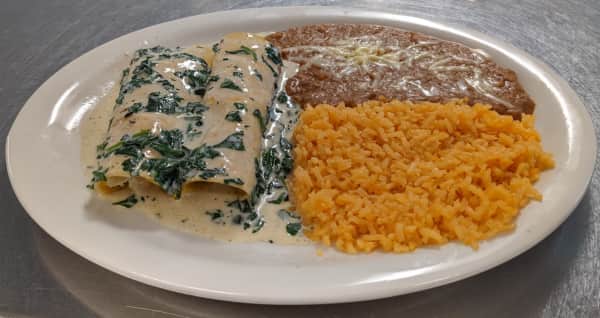 image of (V) Potato enchilada.      
