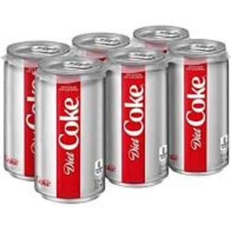 image of Diet Coke, 6 pack cans