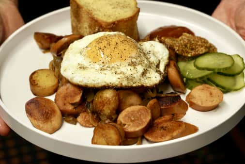 “We Just Had To” Hotdog Hash