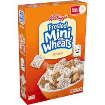 image of Kellogs Frosted Mini Wheats, 18 oz