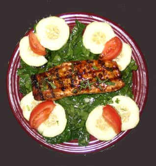 image of SUBLIME SALMON & SPINACH SALAD