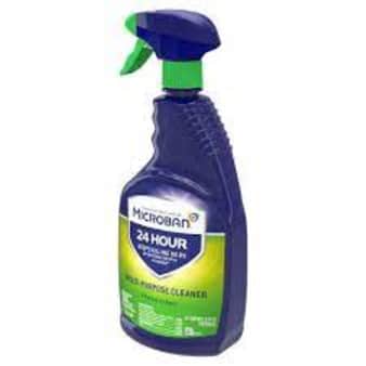 image of Microban 24 hour Multi Purpose Cleaner, 22 oz