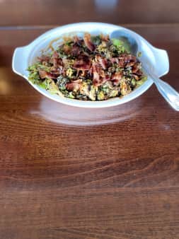 image of Crispy Bacon & Balsamic Brussels Sprouts