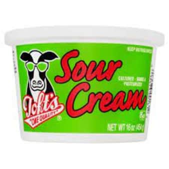 image of Toft's Sour Cream, 12 oz