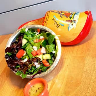 image of half house garden salad
