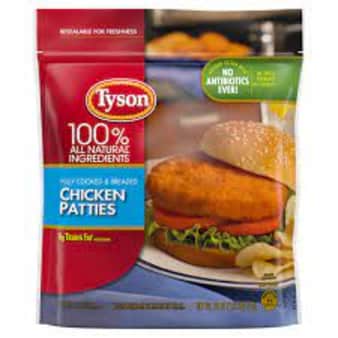 image of Tyson Fully Cooked Chicken Patties, 1.62 lb