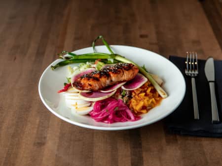 image of Korean BBQ Salmon Bowl