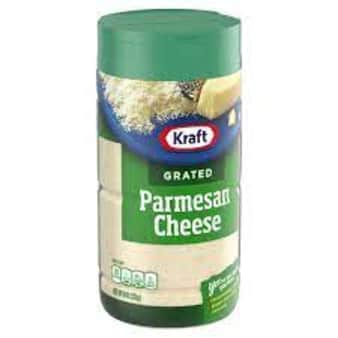 image of Kraft Grated Parmesan Cheese, 8 oz 