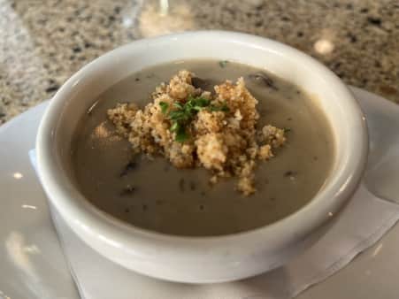 Cup of Mushroom Thyme Soup