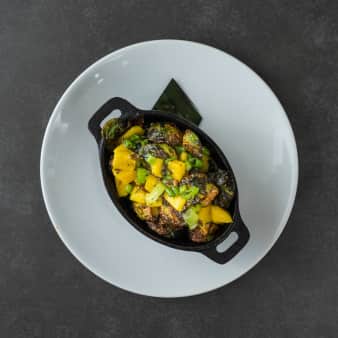 image of Crispy Mango Brussel Sprouts