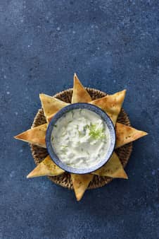 image of Pita & Tzatziki Sauce
