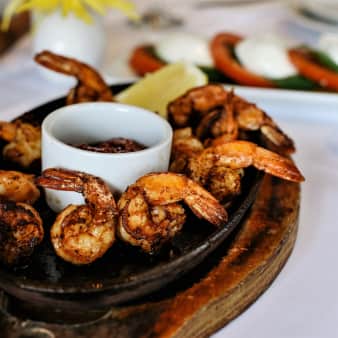 image of Sizzling Shrimp A La Plancha