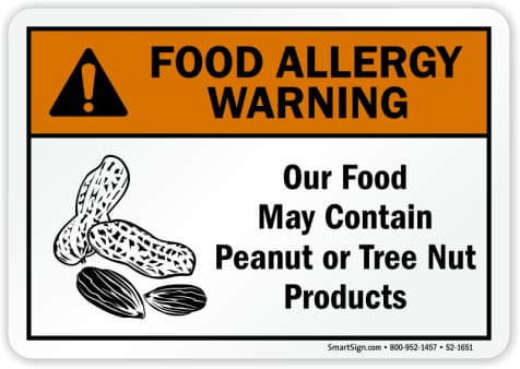Allergen Notice: Our Food may contain Peanut or Tree Nut Products