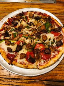 image of SMALL- E.B.A PIZZA "EVERYTHING BUT ANCHOVIES"