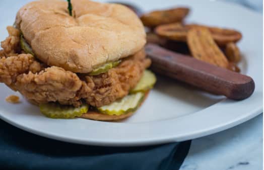 Basic Fried Chicken Sandwich