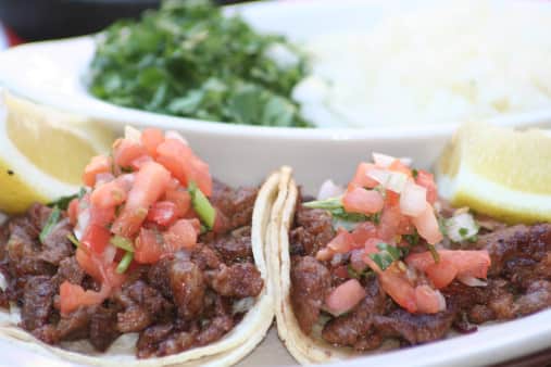 image of Tacos De Asada Plate