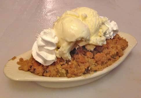 image of APPLE COBBLER ALA MODE