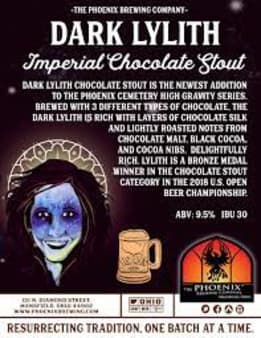 image of The Phoenix Brewing Co DARK LYLITH CHOCOLATE STOUT