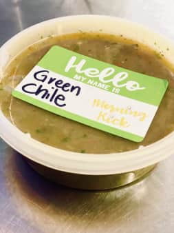 image of Fresh Hatch Green Chile Sauce Jar- 8oz- House made