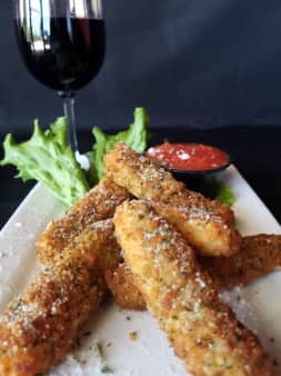 Hand Breaded Fresh Mozzarella Sticks