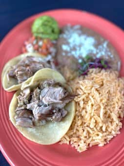 image of Tacos De Carnitas Plate
