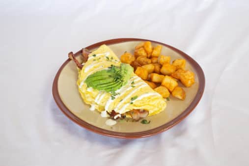 Avo Bacon Omelette