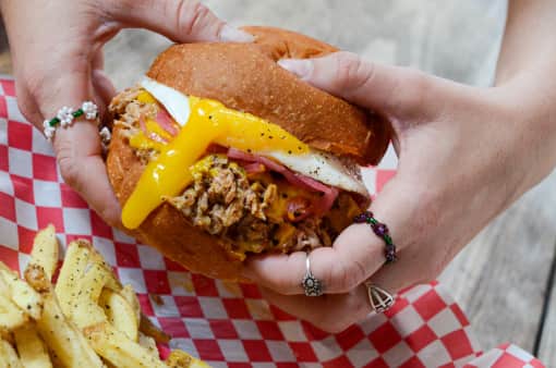 Smoked Pulled Pork Sandwich & Fries