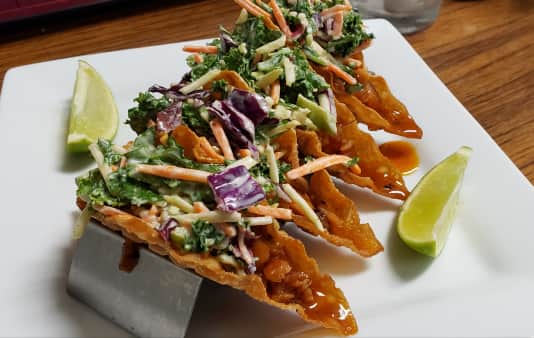 Chicken Wonton Tacos