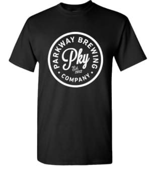 Black Front Logo Tee