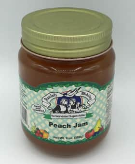 No Sugar Added Peach Jam - 9 oz.