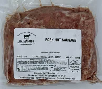 1Lb Hot Sausage