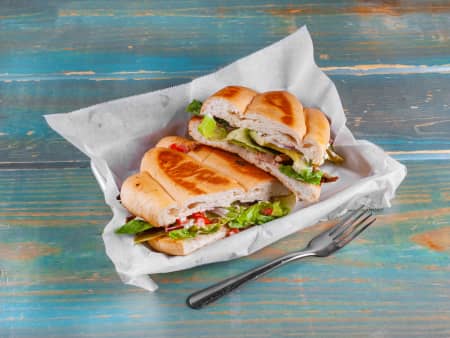 image of Pollo asado (grilled Chicken) torta.