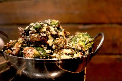 Crispy Parmesan Brussel Sprouts