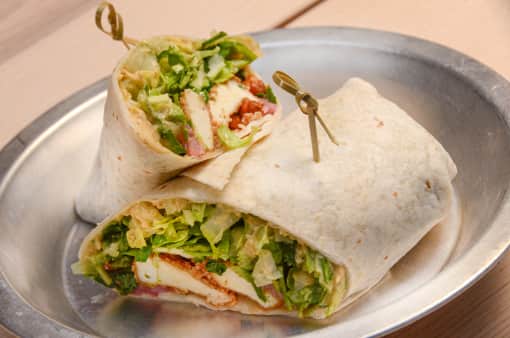 Veggie Delight Wrap & Fries