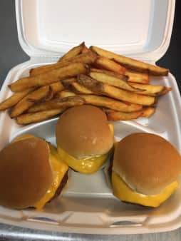 image of 3 Cheeseburger Sliders & Fries