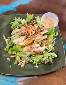 image of Mixed Green Salad with Fruit