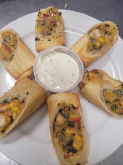 Santa Fe Chicken Eggrolls