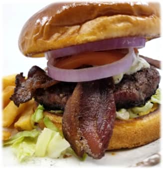 Nyla's Black & Blue Burger
