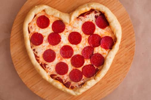 14" Heart Shape Pepperoni