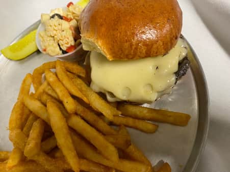 image of Mushroom Swiss Burger