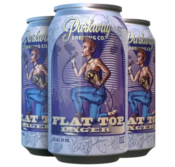 Flat Top Lager Cans
