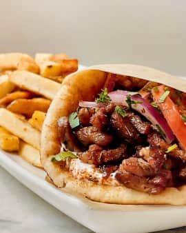Authentic Pork Gyro Pita