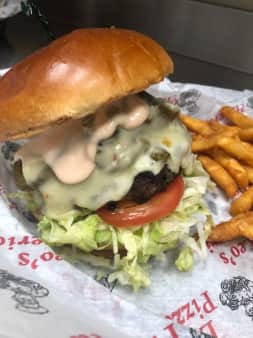 Ring of Fire Cheeseburger