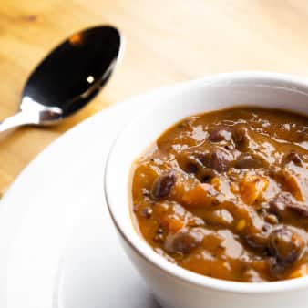 image of Sweet Potato Black Bean Quinoa Chili